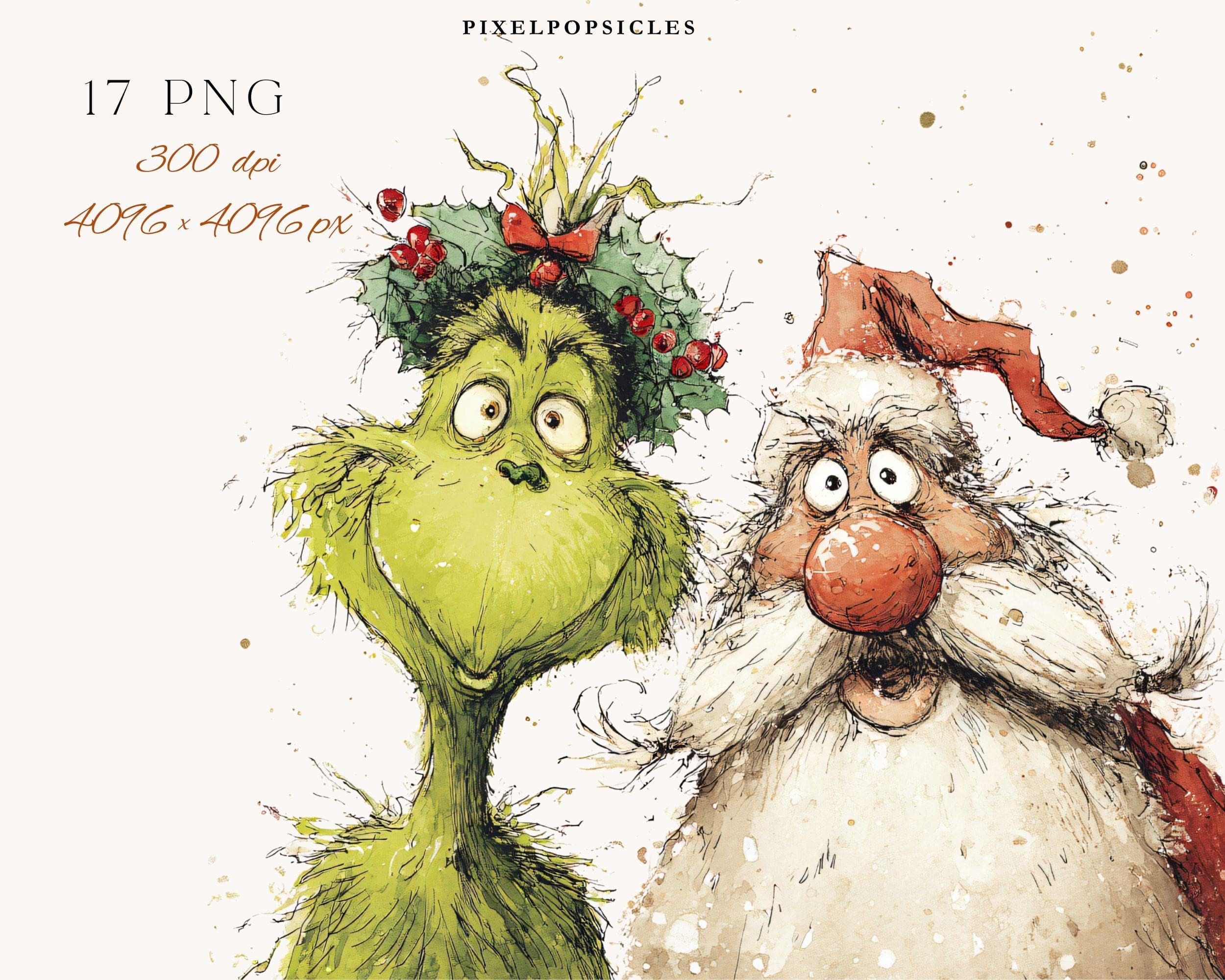 Christmas Mood Clipart Christmas Clipart Bundle: Festive PNG Illustrations